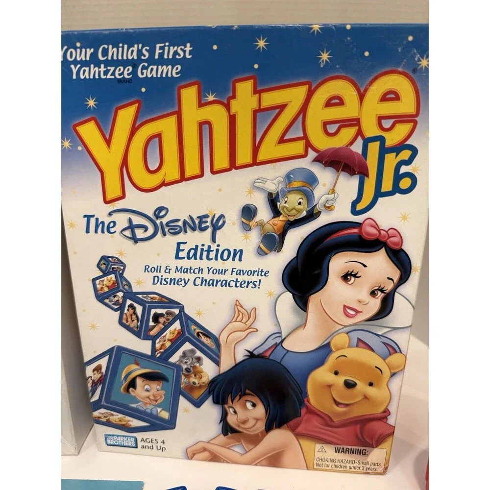 Yahtzee Jr Disney Edition Parker Brothers Kids Board Game